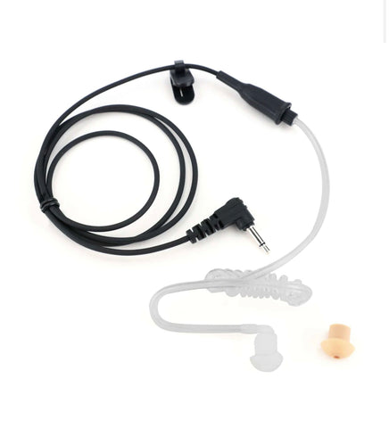 Rugged Radios Listen-Only Acoustic Ear Piece Tube with 3.5mm plug