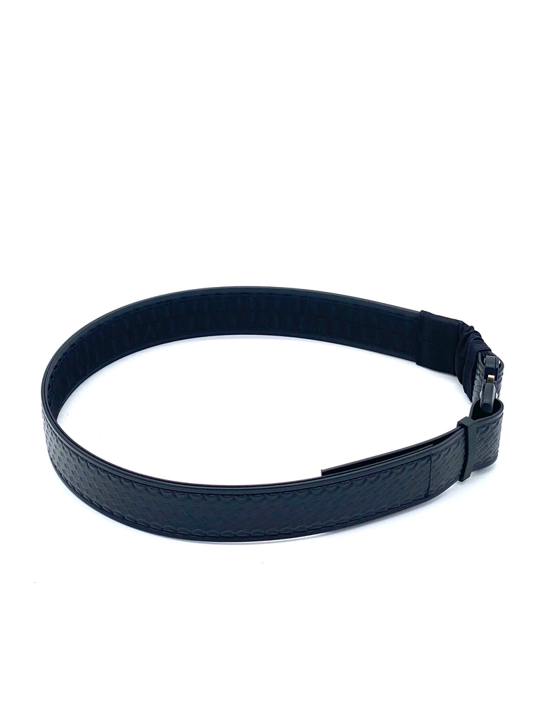 CL871-B Utility Uniform Work Belt Basketweave One Piece Full Grain Cowhide  Leather Belt 1-3/4(45mm) Wide 